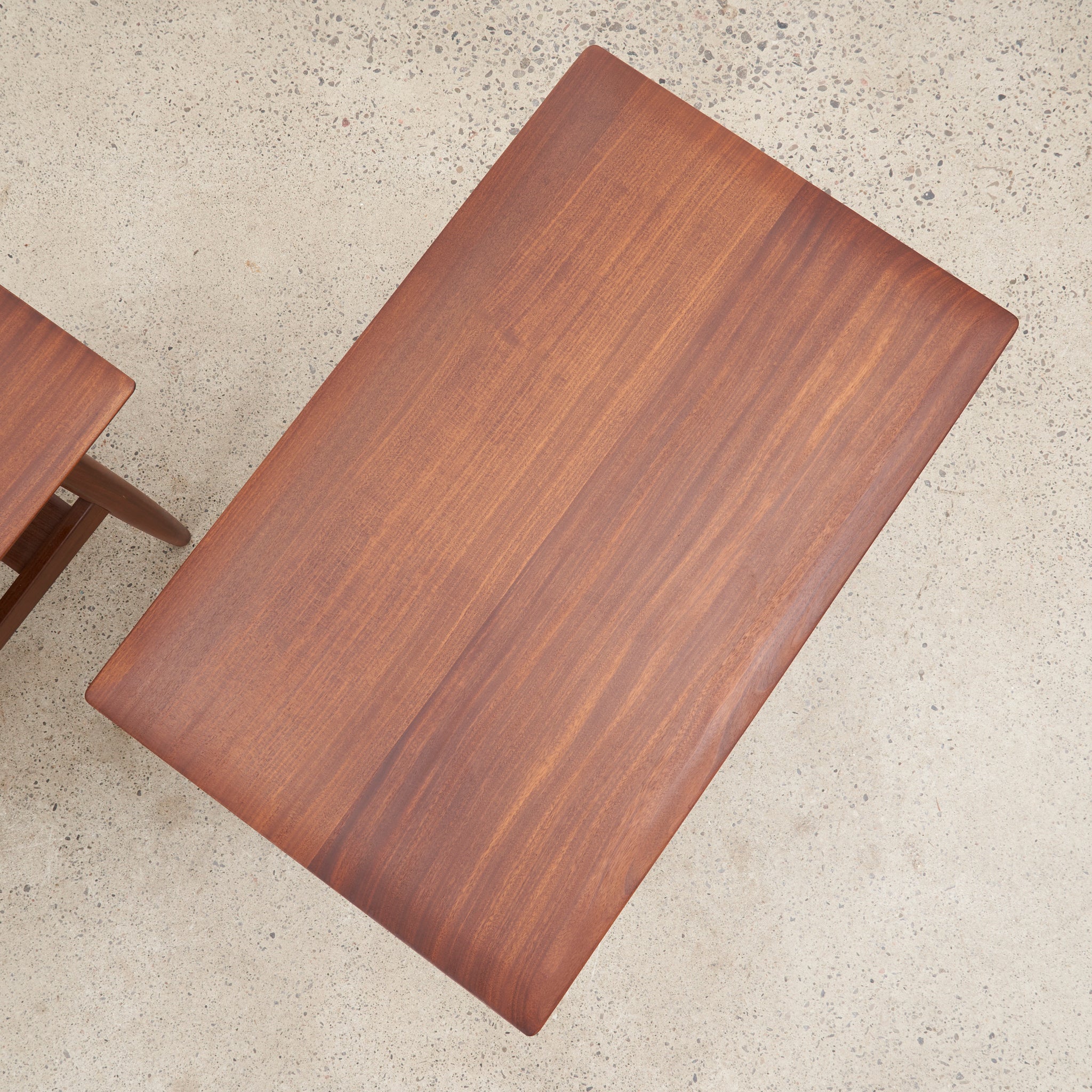 Pair of Solid Teak Side Tables by Imperial
