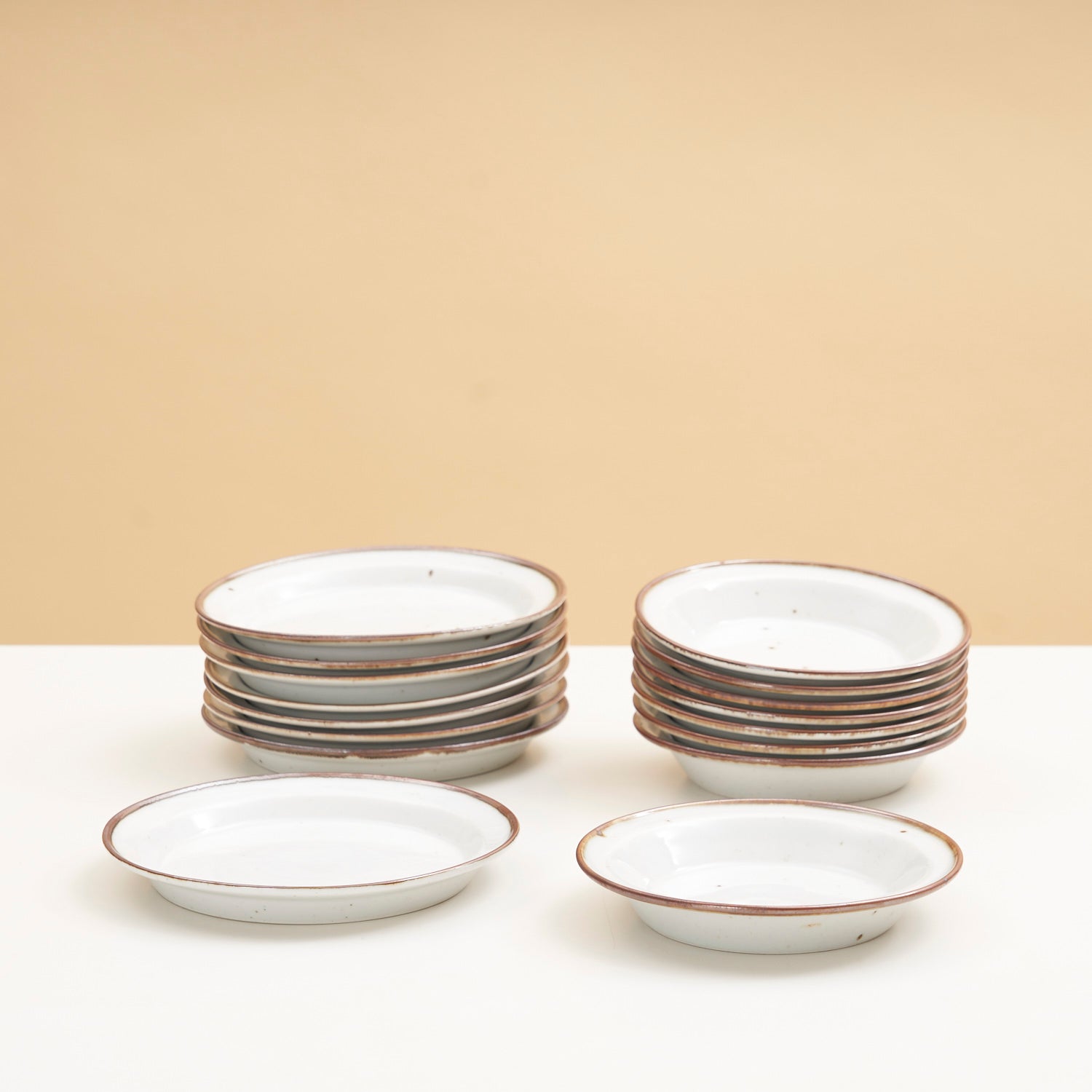 'Brown Mist' Stoneware Set by Niels Refsgaard for Dansk