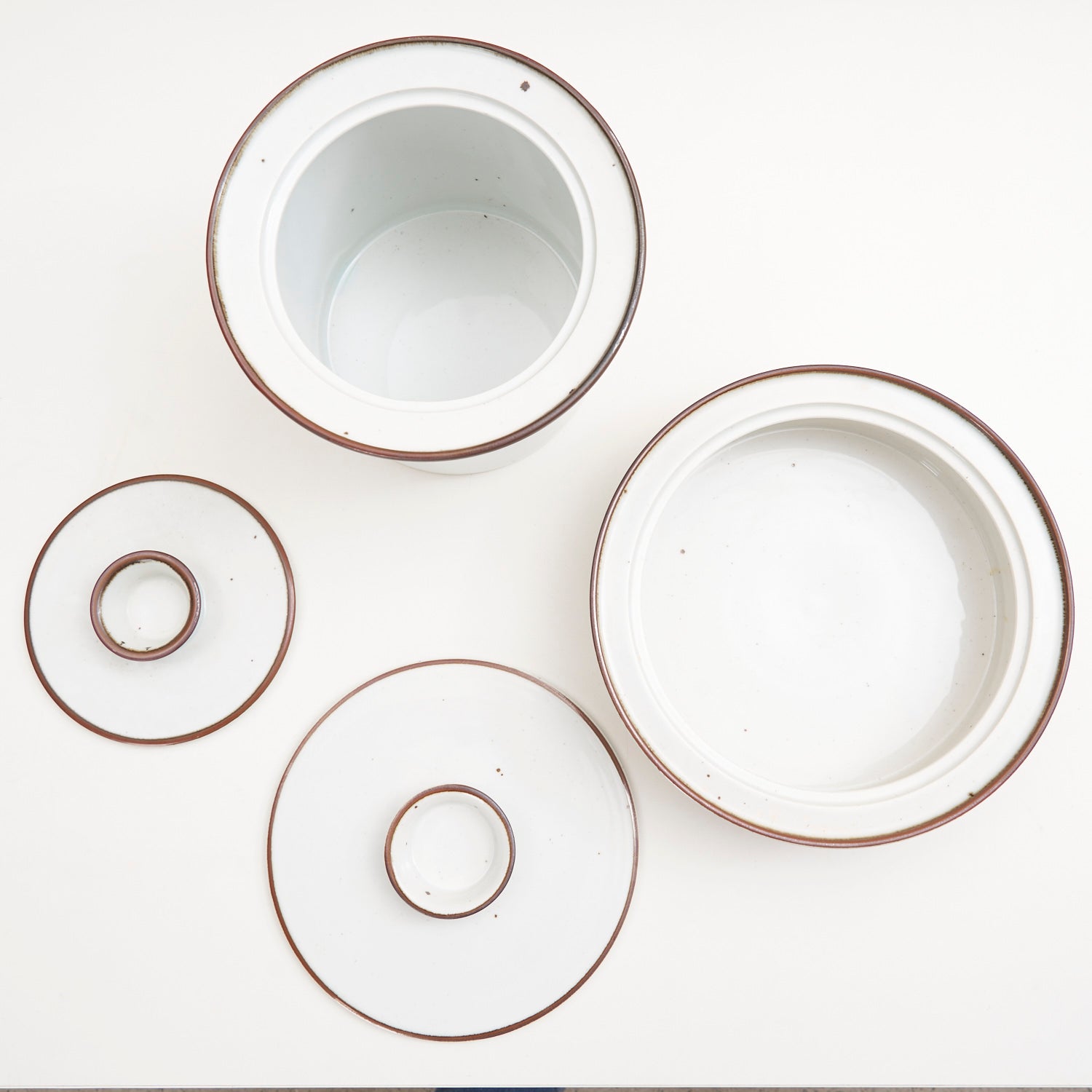 'Brown Mist' Stoneware Set by Niels Refsgaard for Dansk