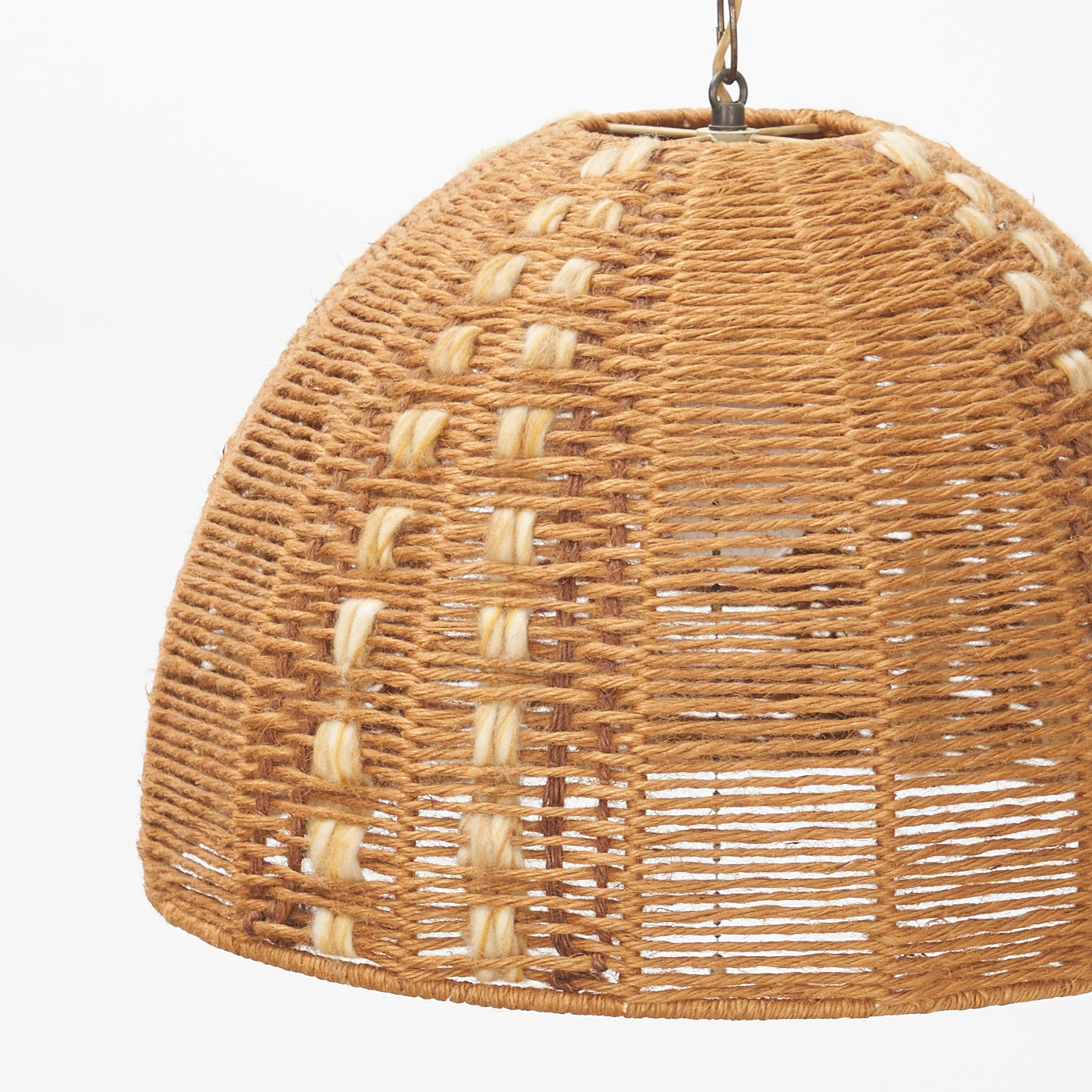 Vintage Jute Swag Lamp