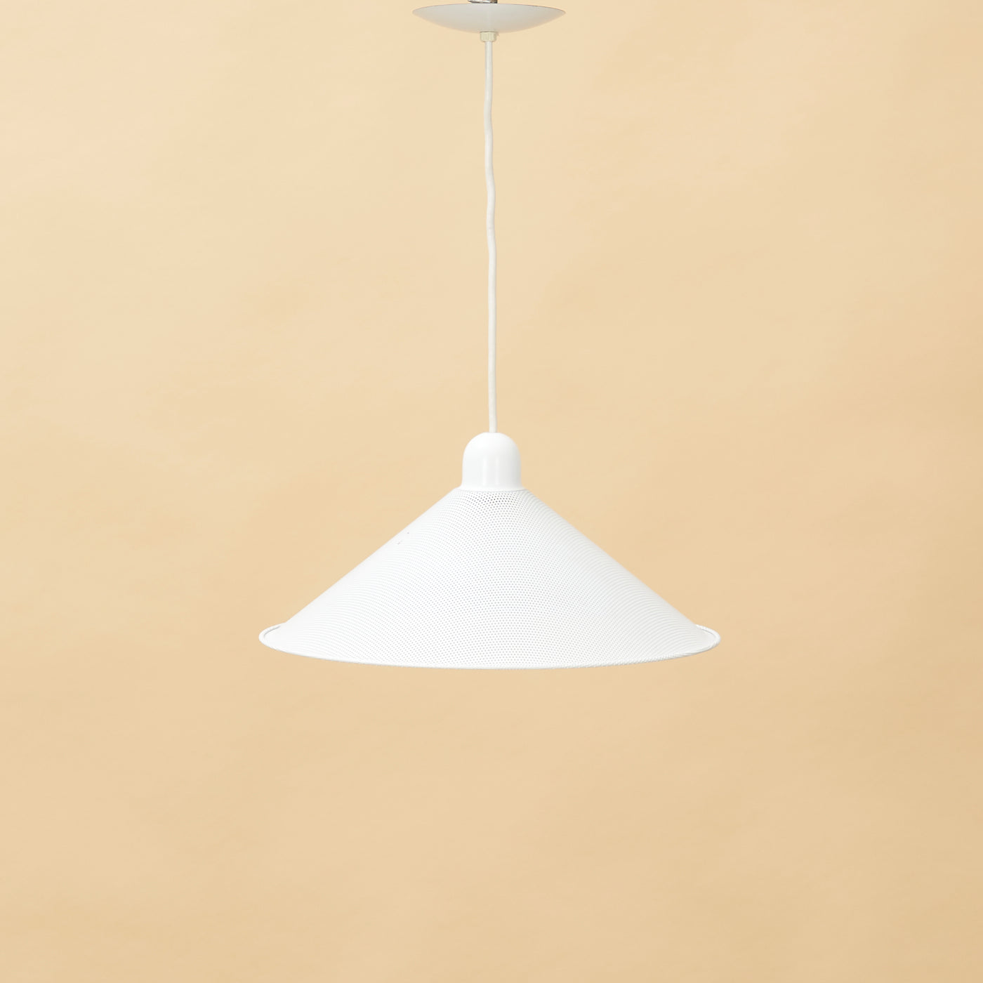 White Metal Pendant Light