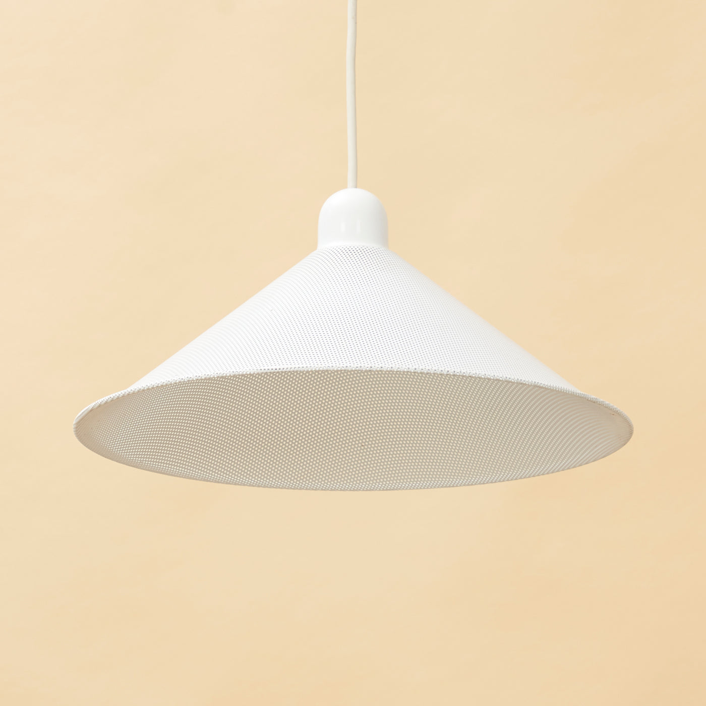 White Metal Pendant Light