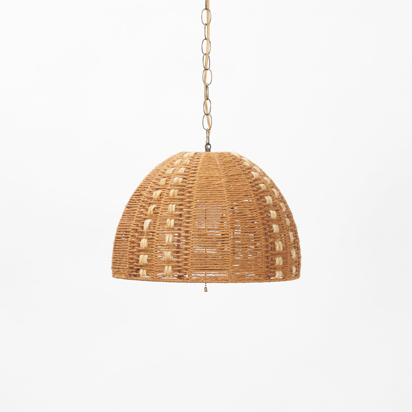 Vintage Jute Swag Lamp