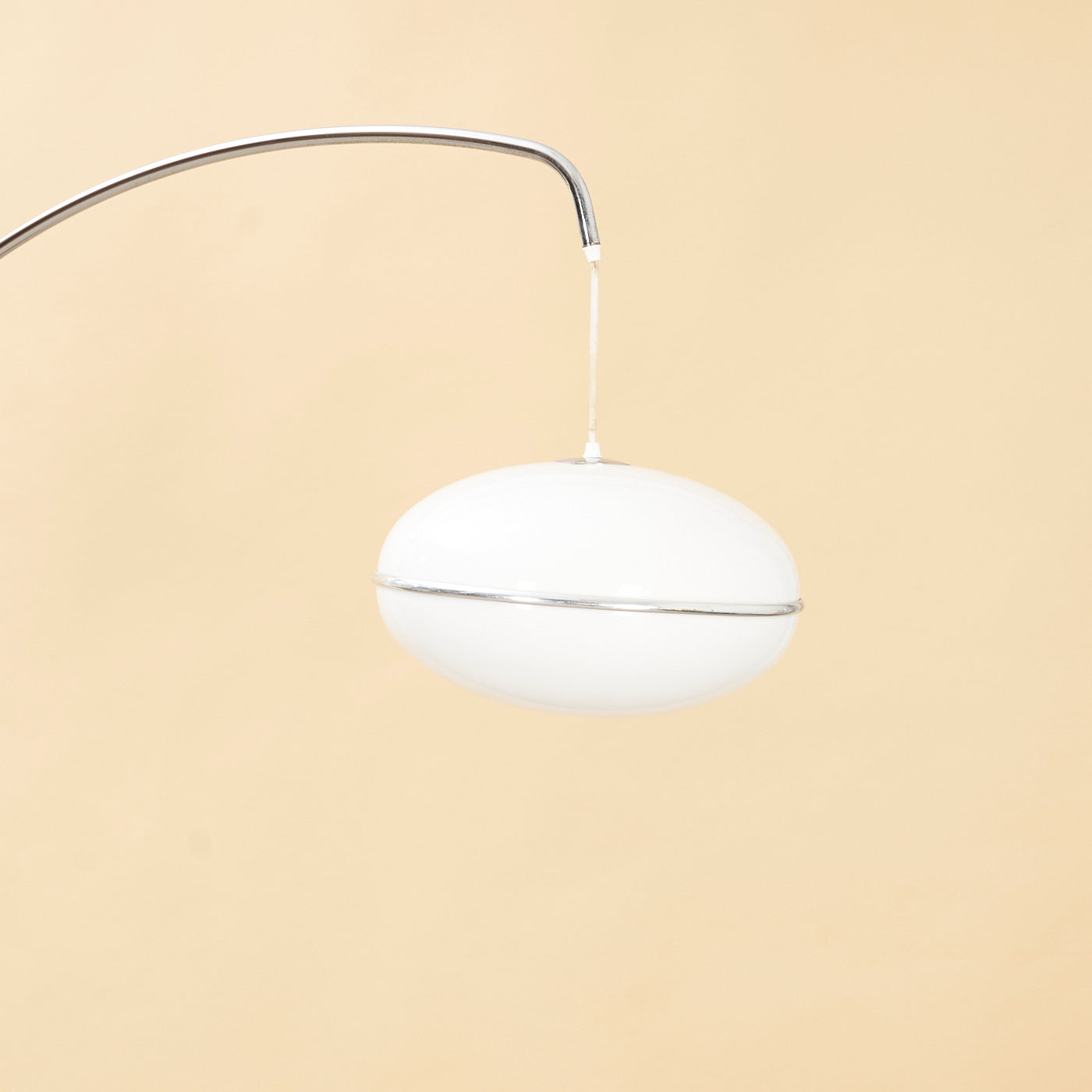 Chrome Arc Lamp w/ Acrylic Shade