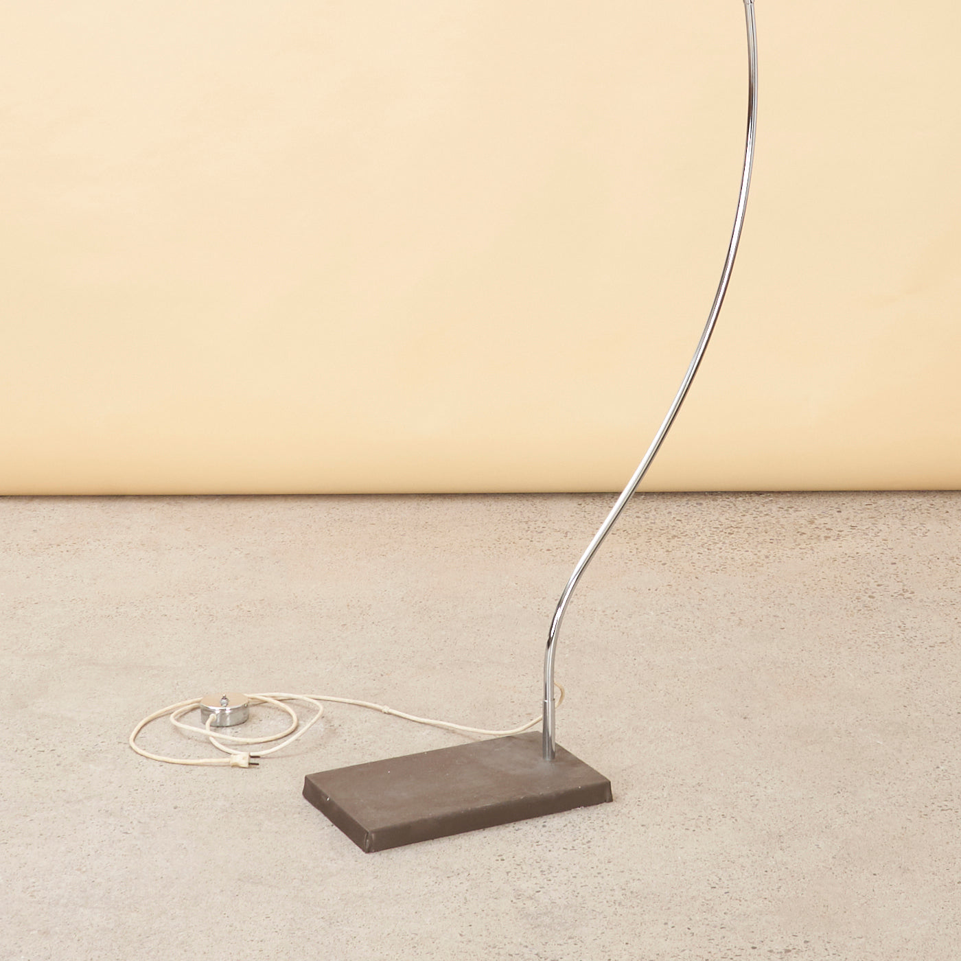 Chrome Arc Lamp w/ Acrylic Shade