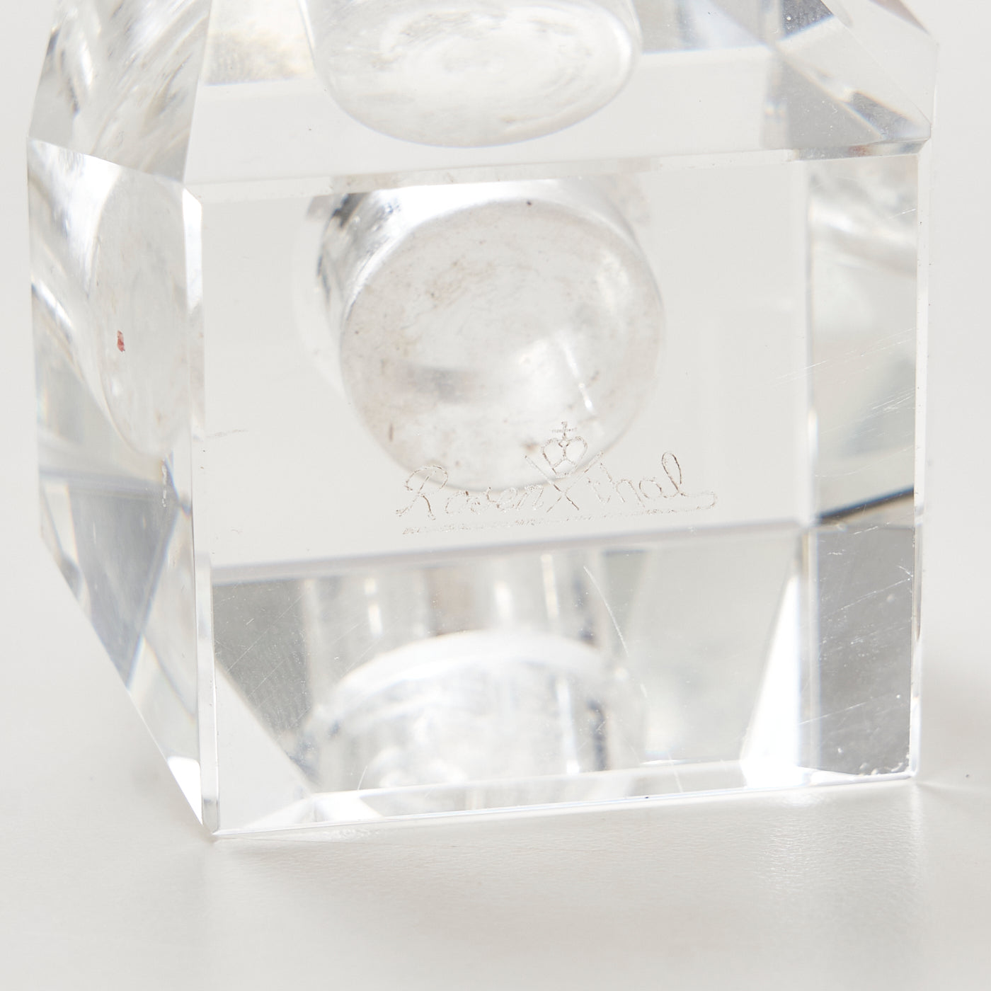 Pair of Crystal Candlesticks by Oleg Cassini