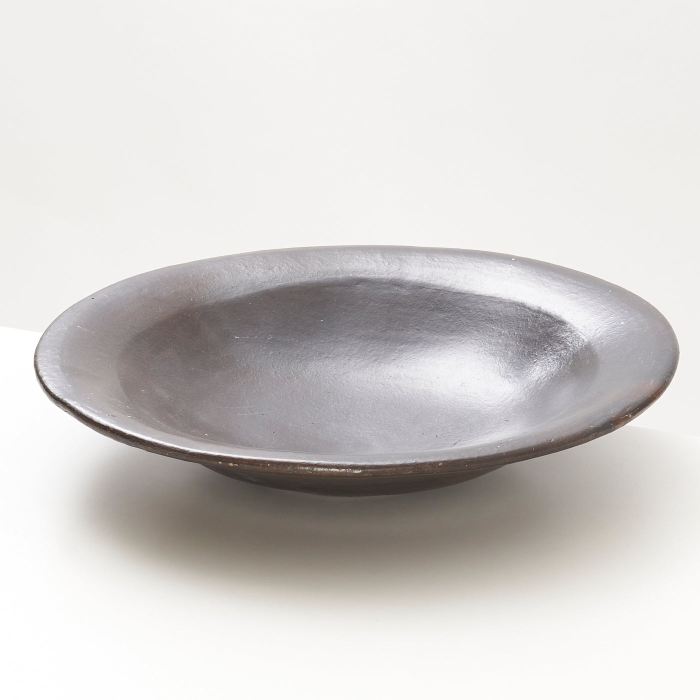 Large Glazed Terra Cotta Bowl