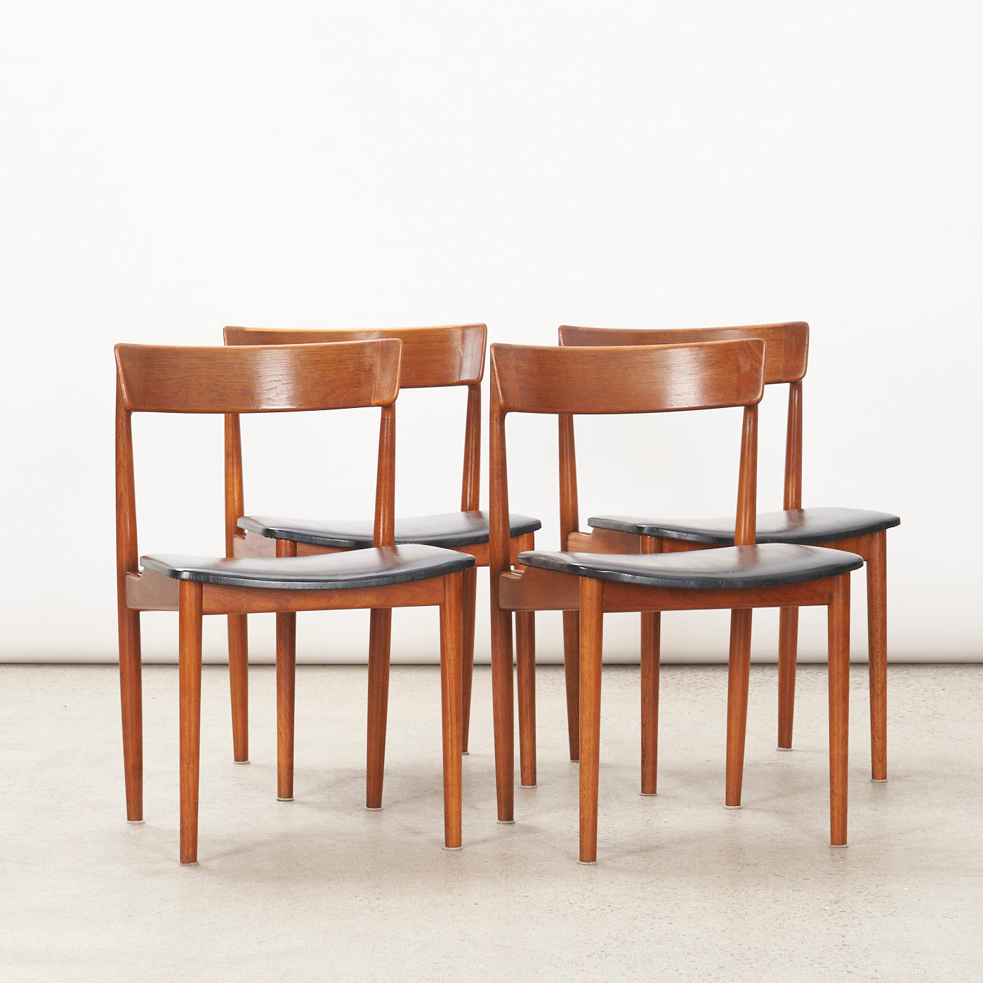 Set of 4 Teak 'Model 39' Dining Chairs by Henry Rosengren Hansen for Brande Møbelindustri, Denmark
