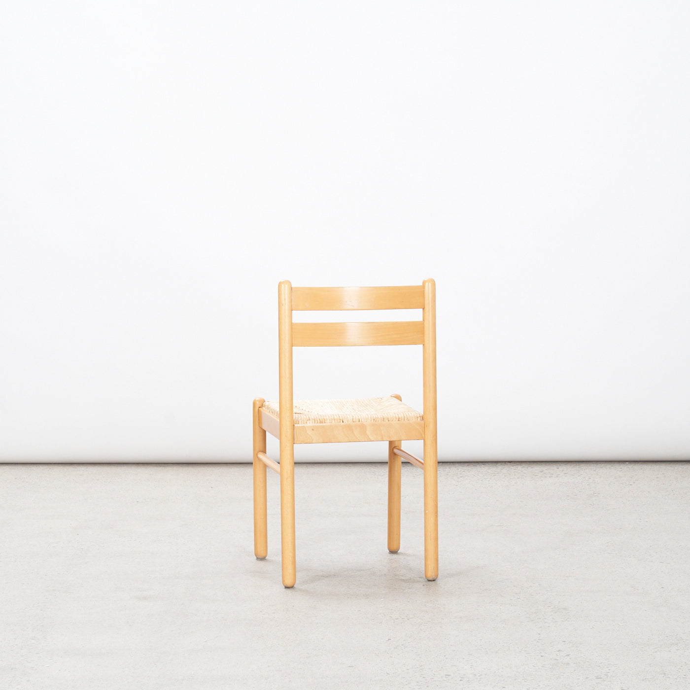 Set of 6 Birch Rush Chairs, Italy