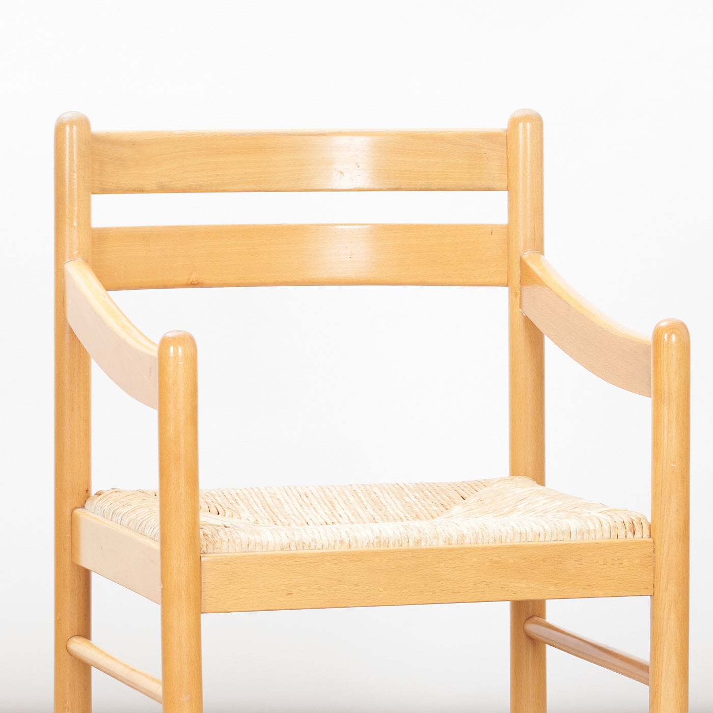 Set of 6 Birch Rush Chairs, Italy
