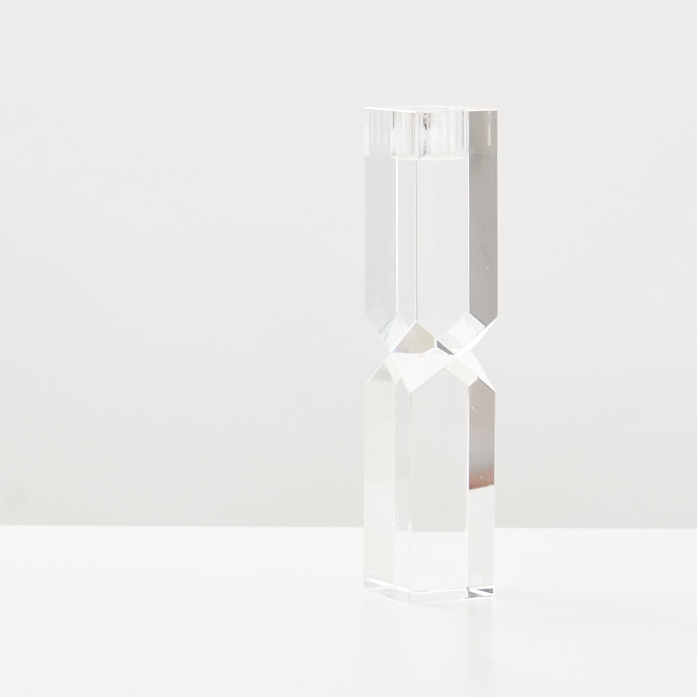 Crystal Candlestick by Oleg Cassini