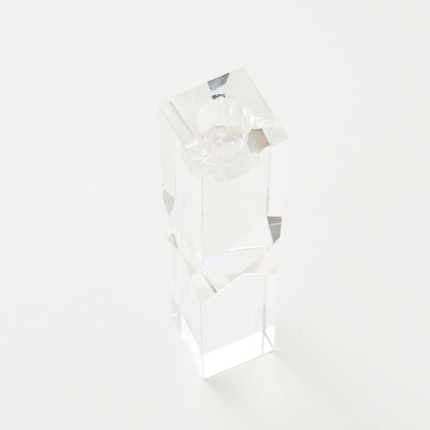 Crystal Candlestick by Oleg Cassini