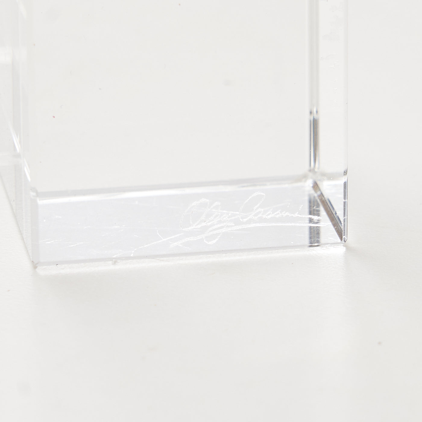 Crystal Candlestick by Oleg Cassini