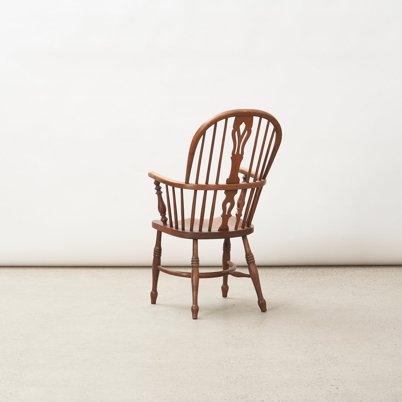 Set of 4 Vintage Oak Windsor Style Dining Chairs