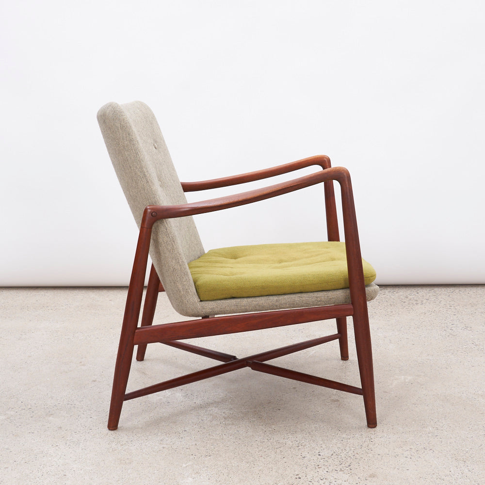 Teak 'Fireplace' aka 'B059' Lounge Chair by Finn Juhl for Bovirke, Denmark