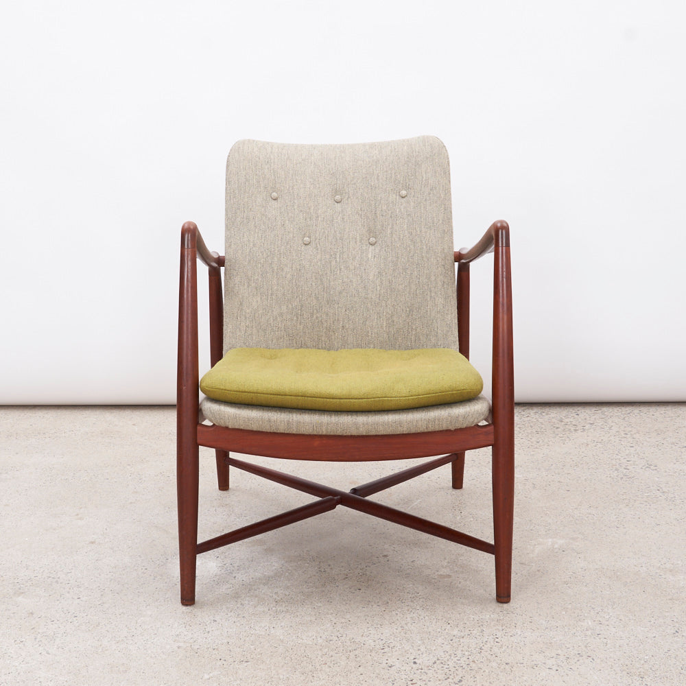 Teak 'Fireplace' aka 'B059' Lounge Chair by Finn Juhl for Bovirke, Denmark