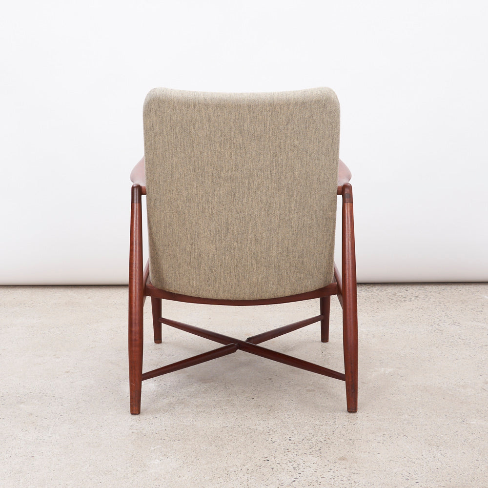 Teak 'Fireplace' aka 'B059' Lounge Chair by Finn Juhl for Bovirke, Denmark