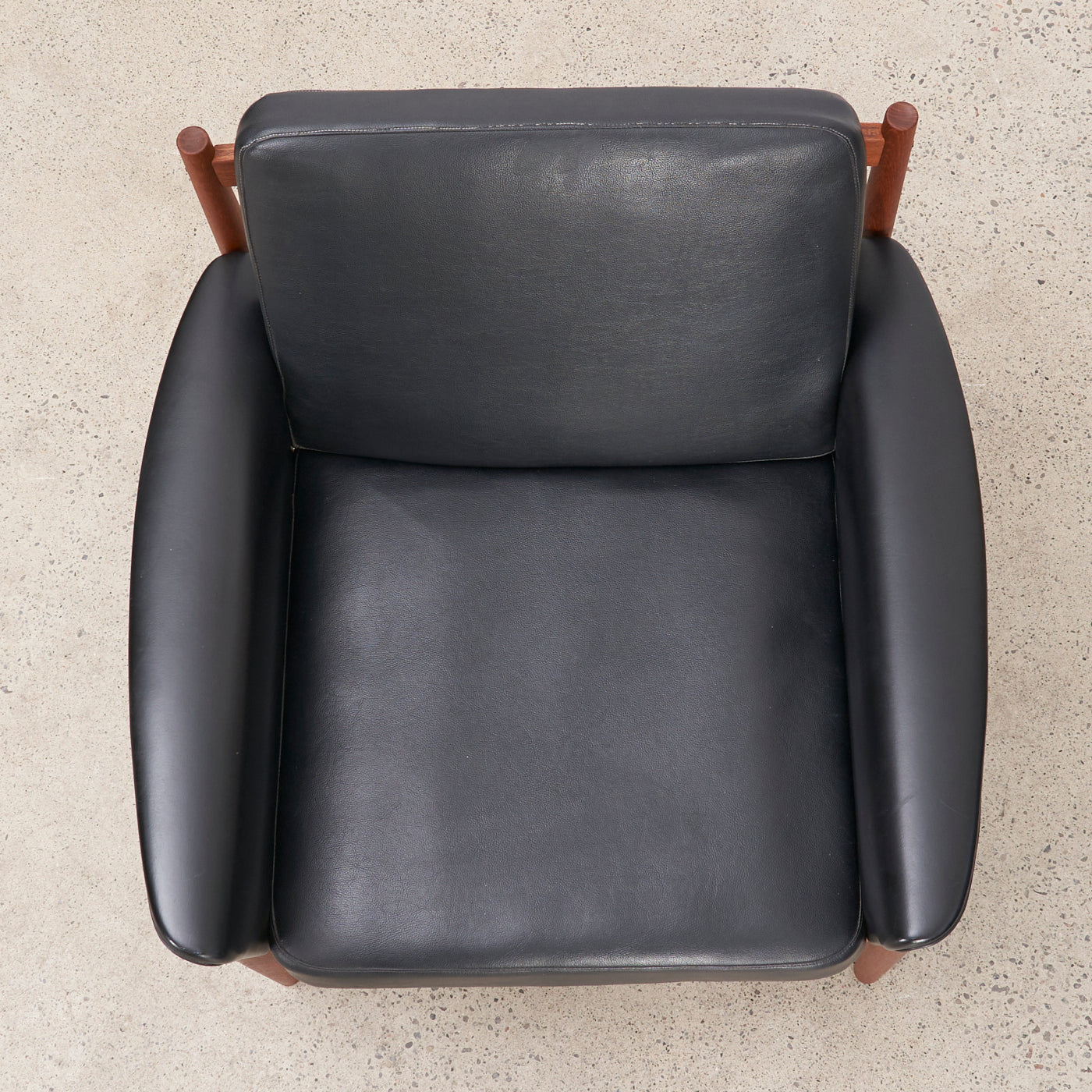 Teak & Vinyl Lounge Chair by Grete Jalk for France & Søn, Denmark