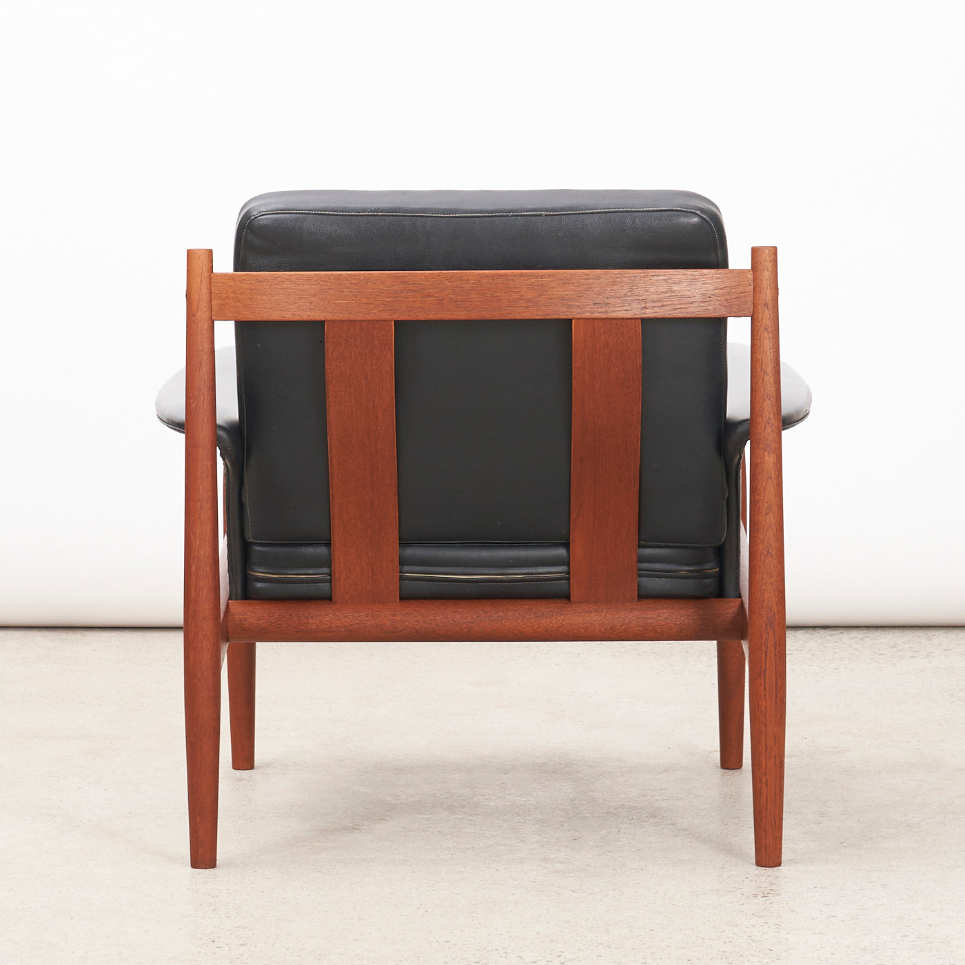 Teak & Vinyl Lounge Chair by Grete Jalk for France & Søn, Denmark
