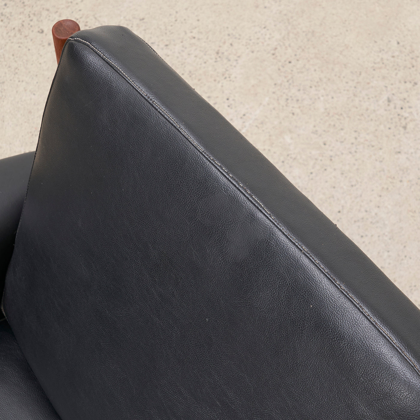 Teak & Vinyl Lounge Chair by Grete Jalk for France & Søn, Denmark