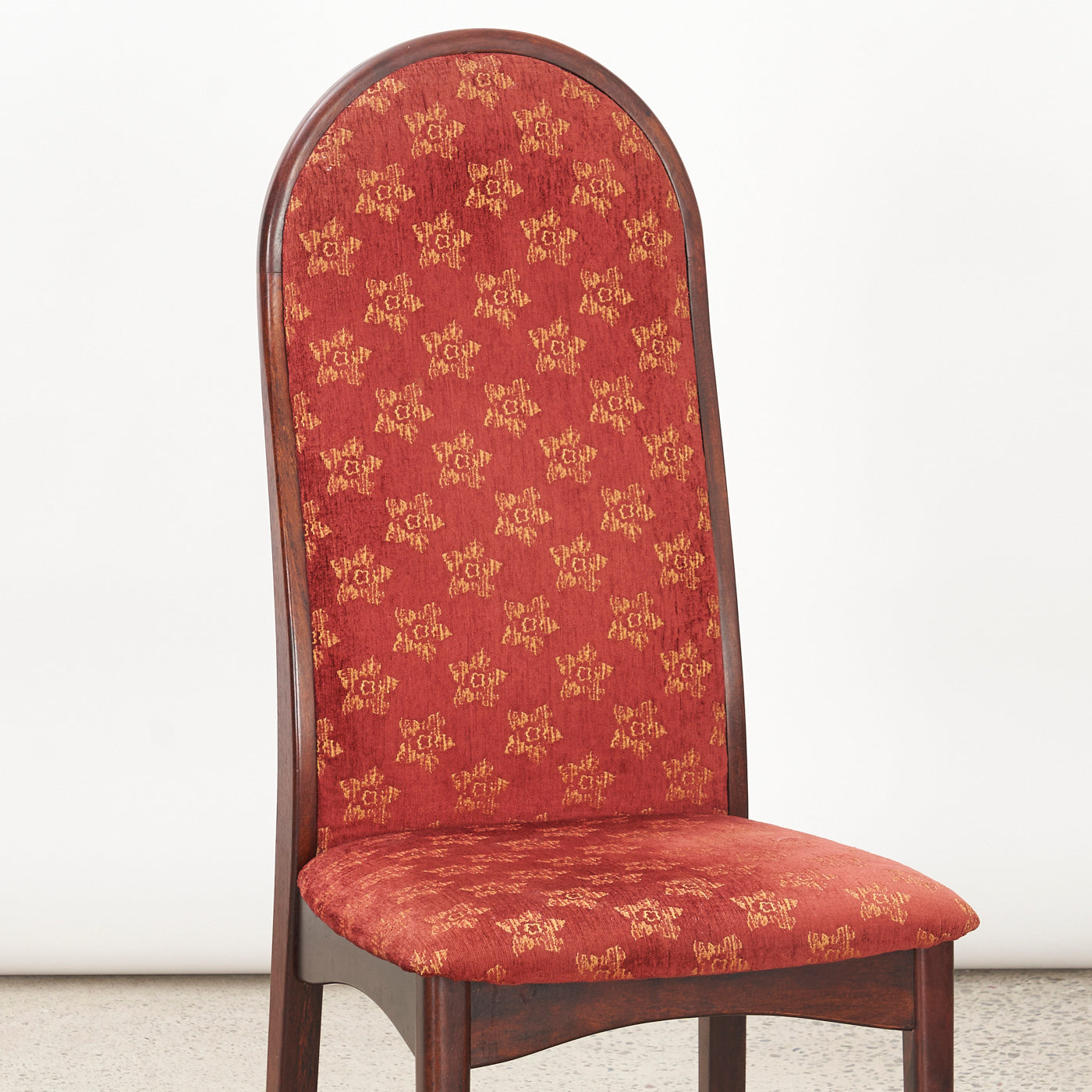 Single Rosewood High Back Dining Chair by Svegards, Sweden