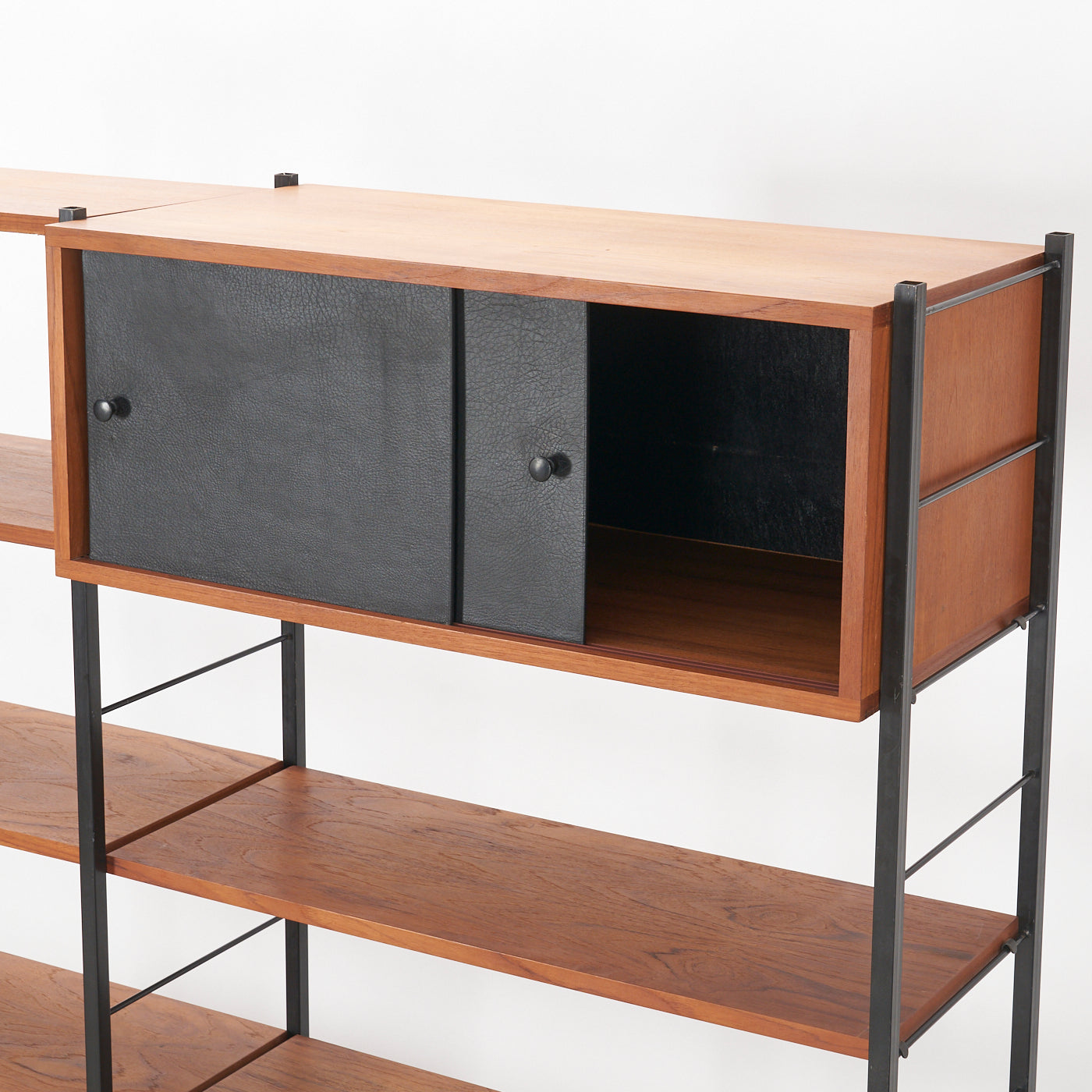 Modular Freestanding Teak Wall Unit w/ Drawers