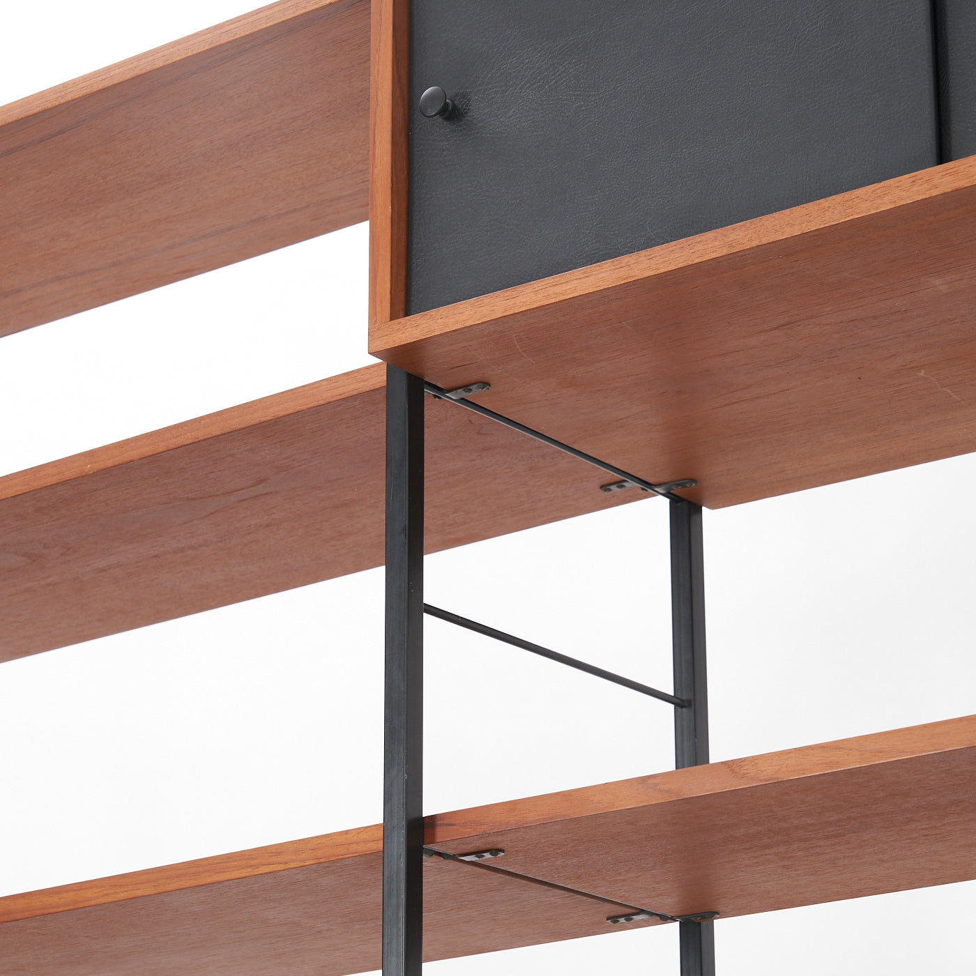 Modular Freestanding Teak Wall Unit w/ Drawers