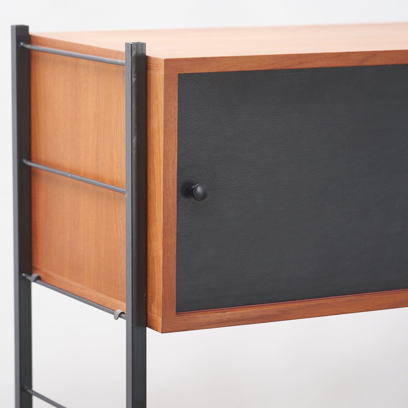 Modular Freestanding Teak Wall Unit w/ Drop-Down Cabinet