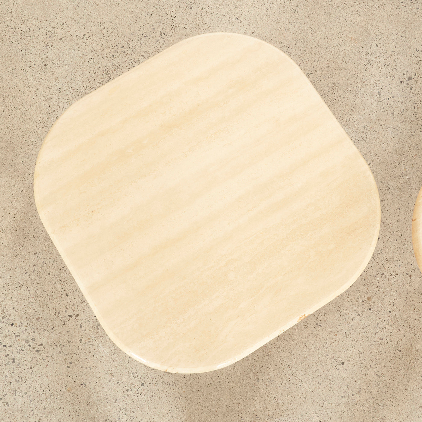 Pair of Travertine Side Tables