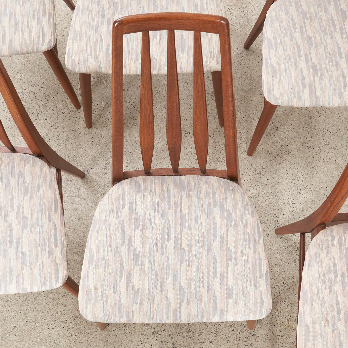 Set of 6 Teak 'Eva' Dining Chairs by Niels Koefoed, Denmark