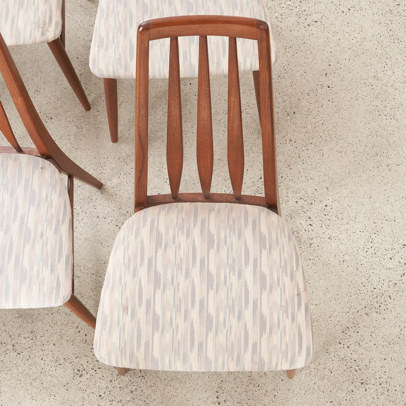 Set of 6 Teak 'Eva' Dining Chairs by Niels Koefoed, Denmark
