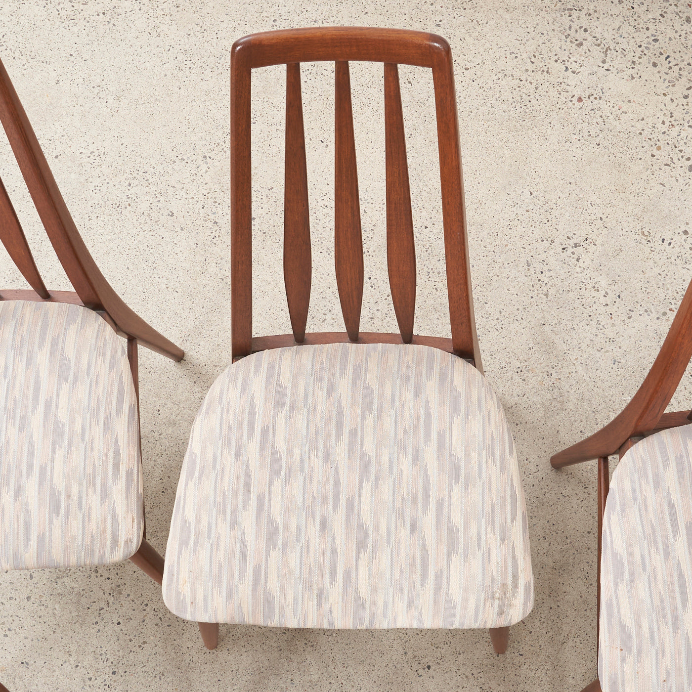 Set of 6 Teak 'Eva' Dining Chairs by Niels Koefoed, Denmark