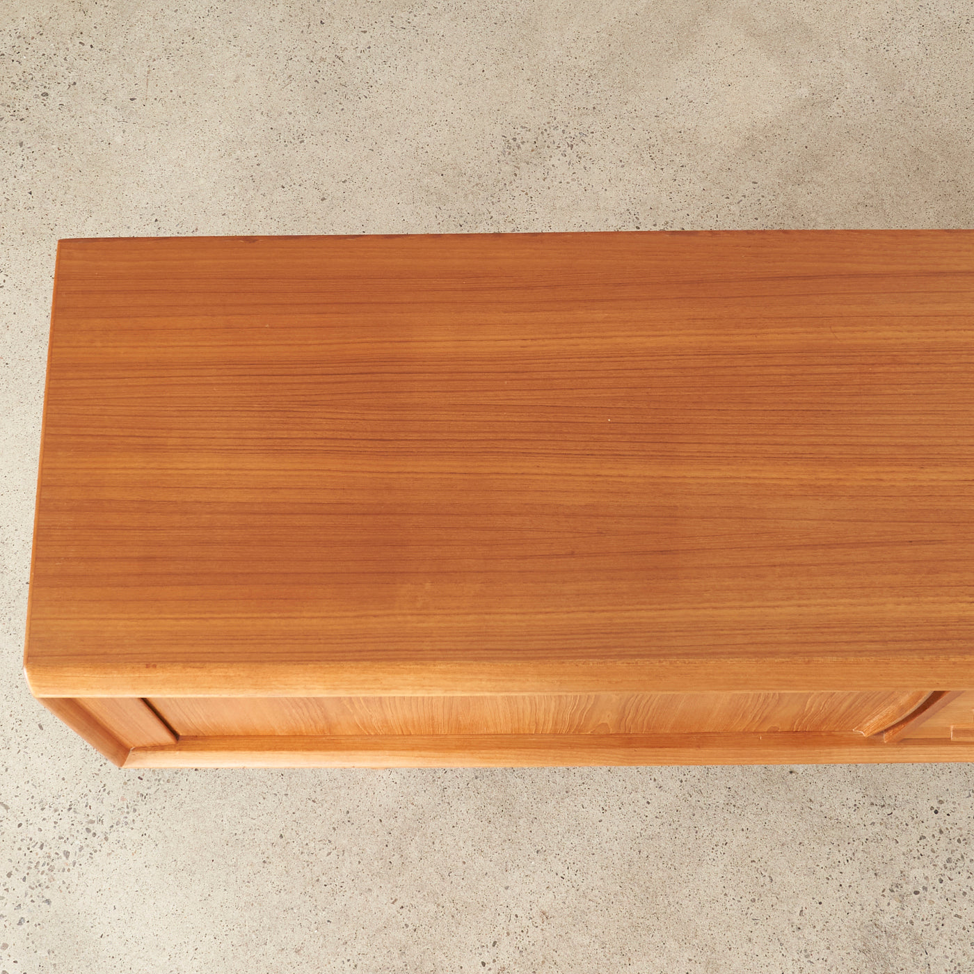 Teak Sideboard by w/ Tambour Doors by Bernhard Pedersen & Søn, Denmark