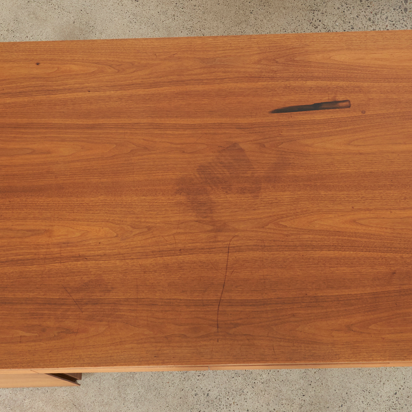 Walnut & Chrome Executive Desk by Knoll