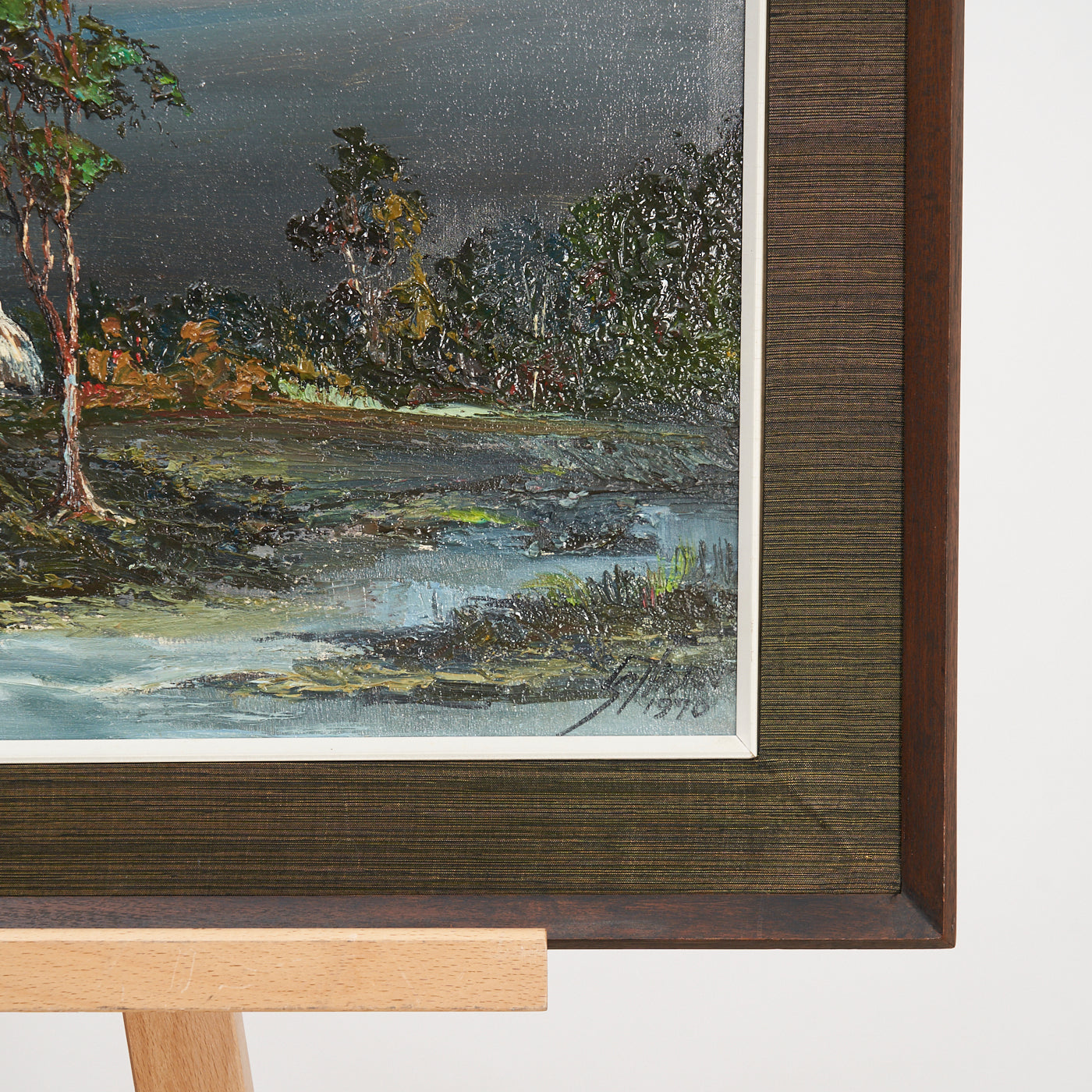 'Farmer Village' Oil Painting by Sathorn, Thailand