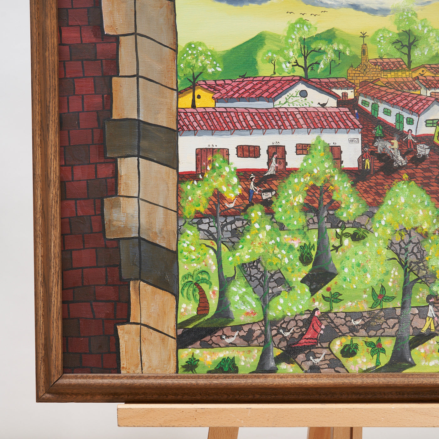 Town Scene by Hernando Zapata