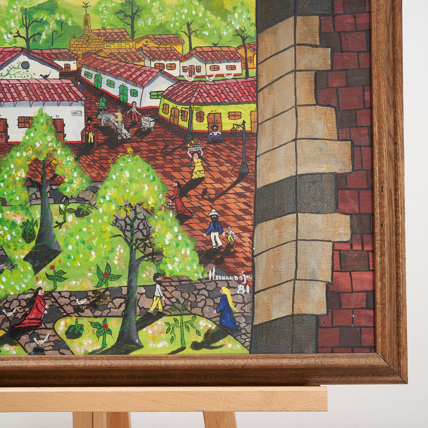 Town Scene by Hernando Zapata