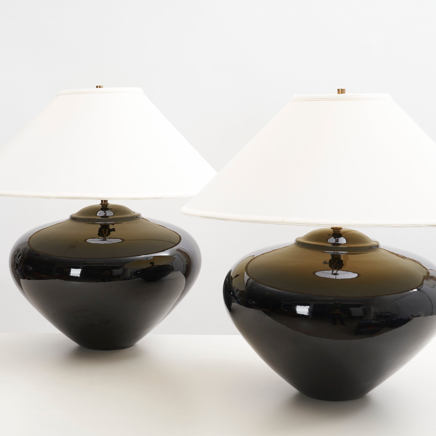 Pair of Art Shoppe Ceramic Table Lamps