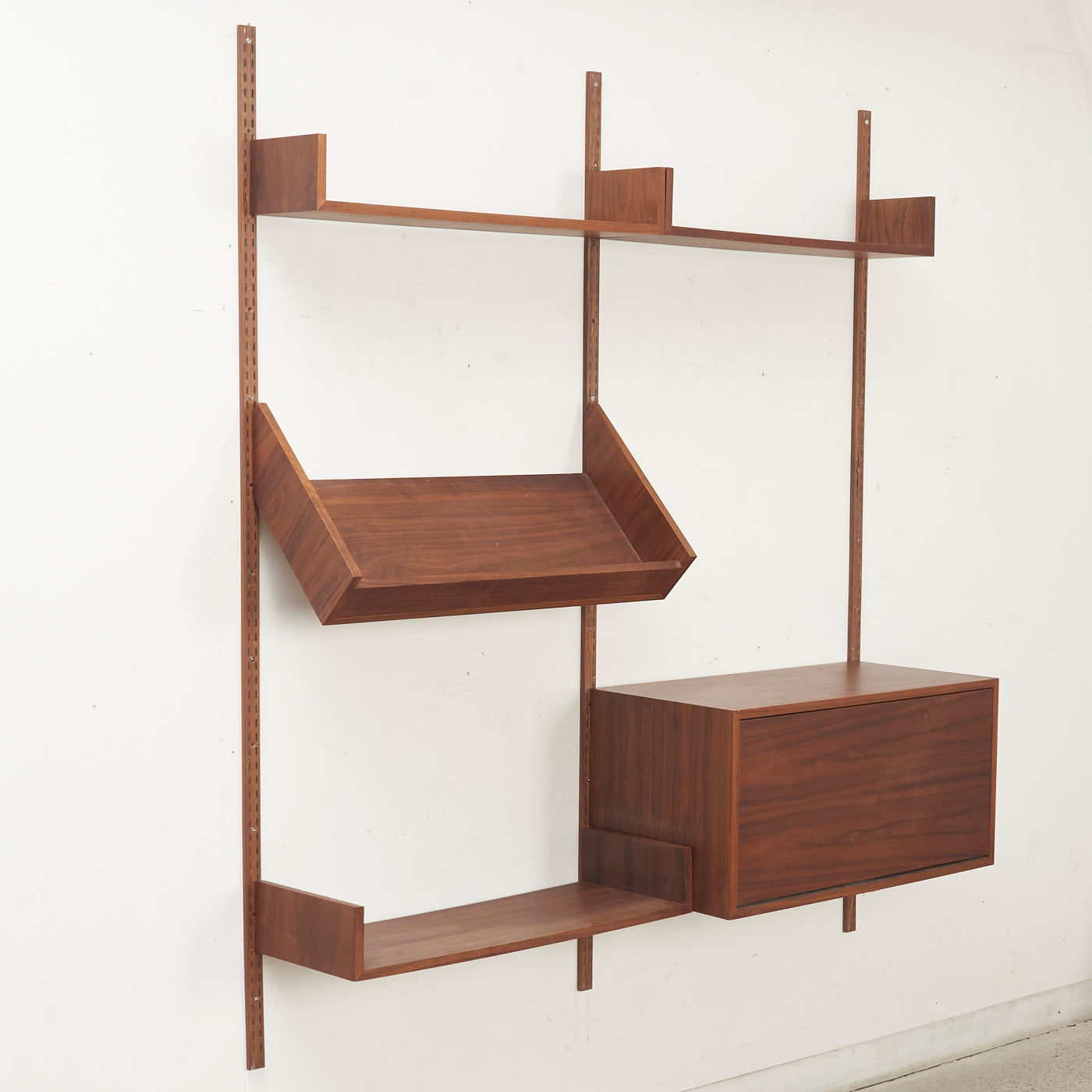 Modular Teak Wall Unit by REFF