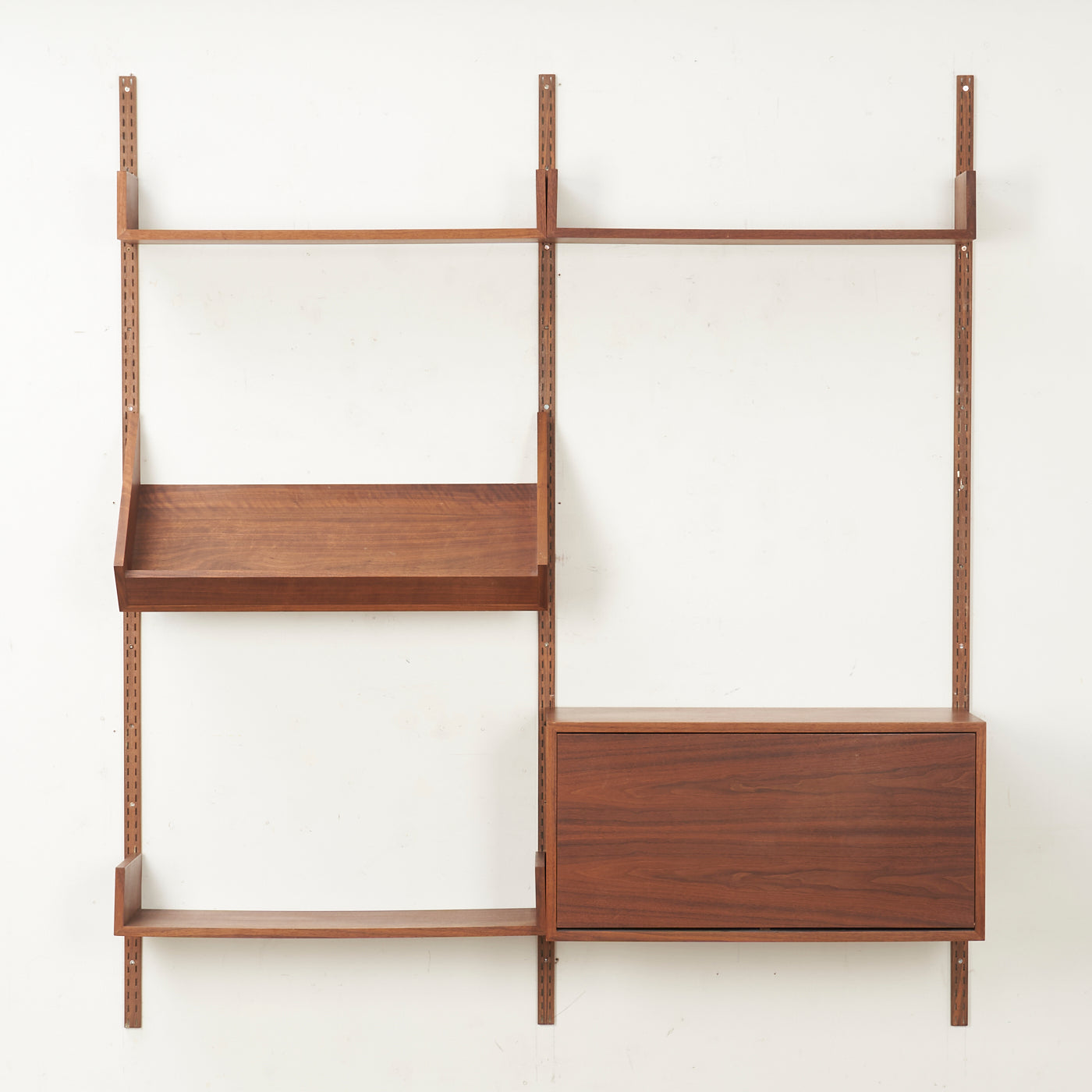 Modular Teak Wall Unit by REFF