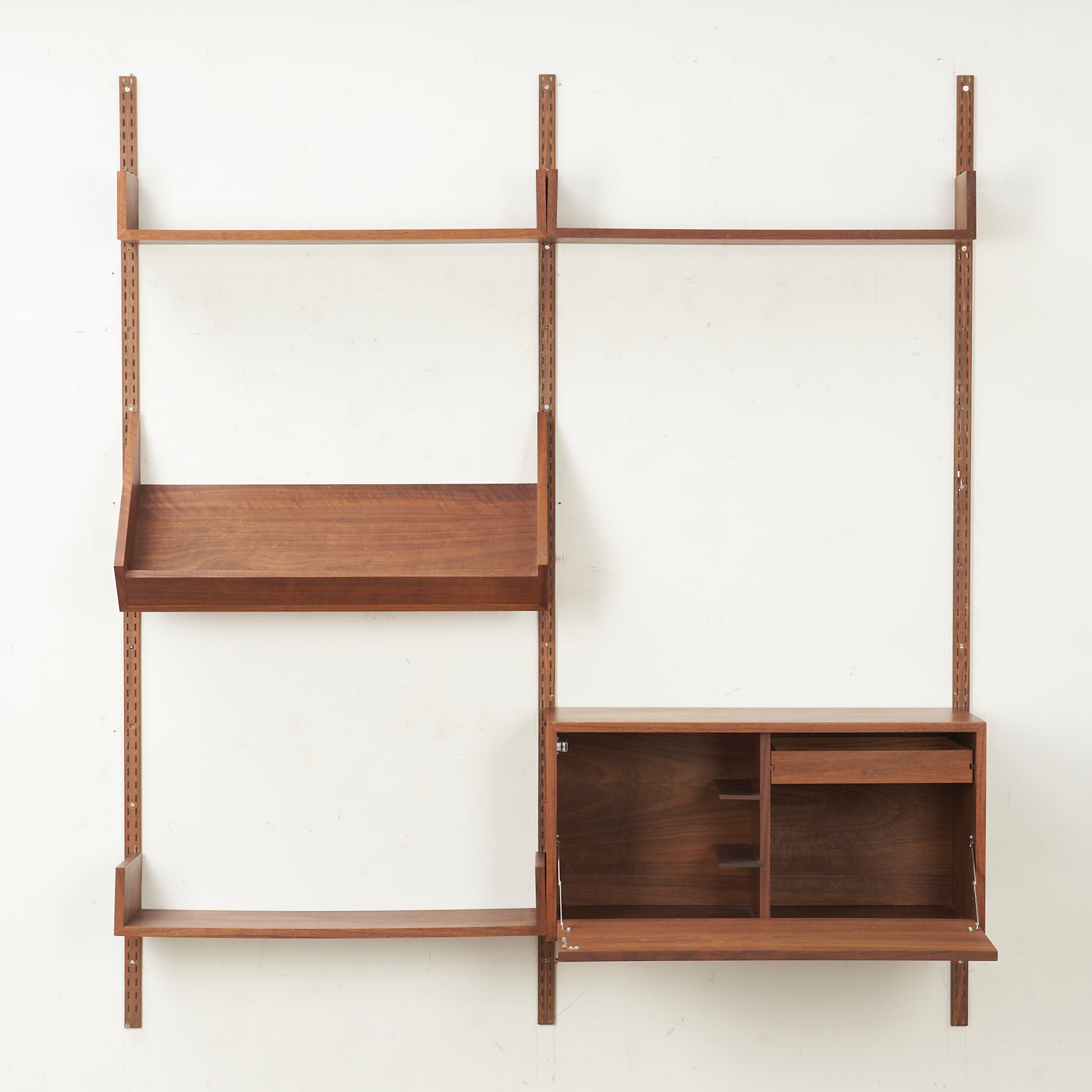 Modular Teak Wall Unit by REFF