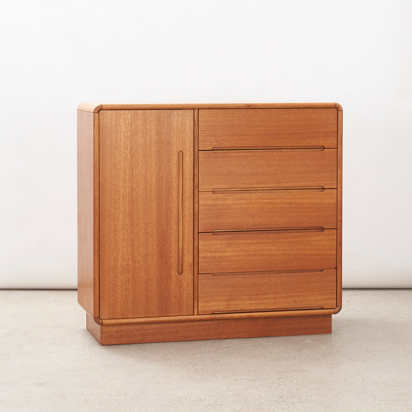 Teak Dresser w/ Cabinet