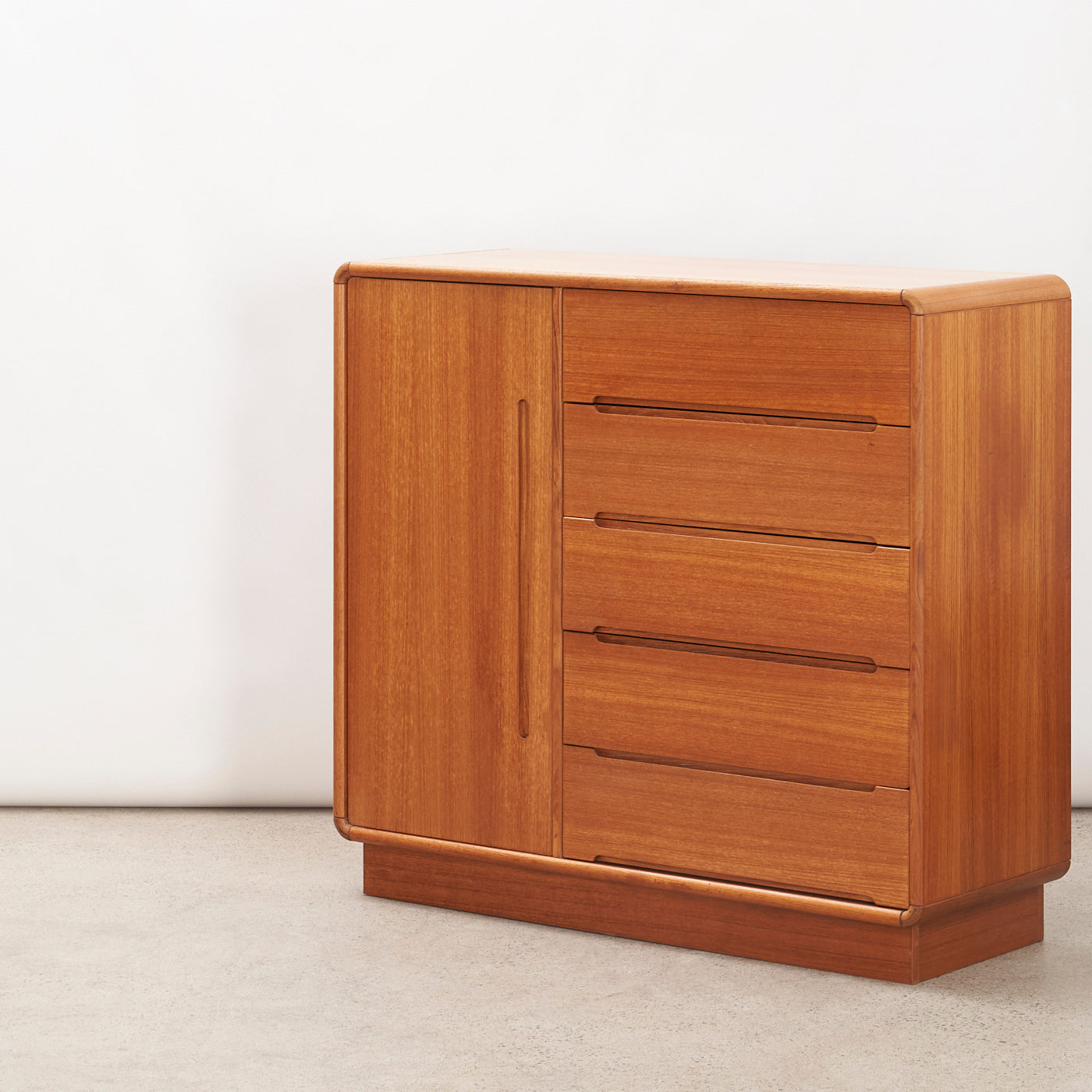 Teak Dresser w/ Cabinet