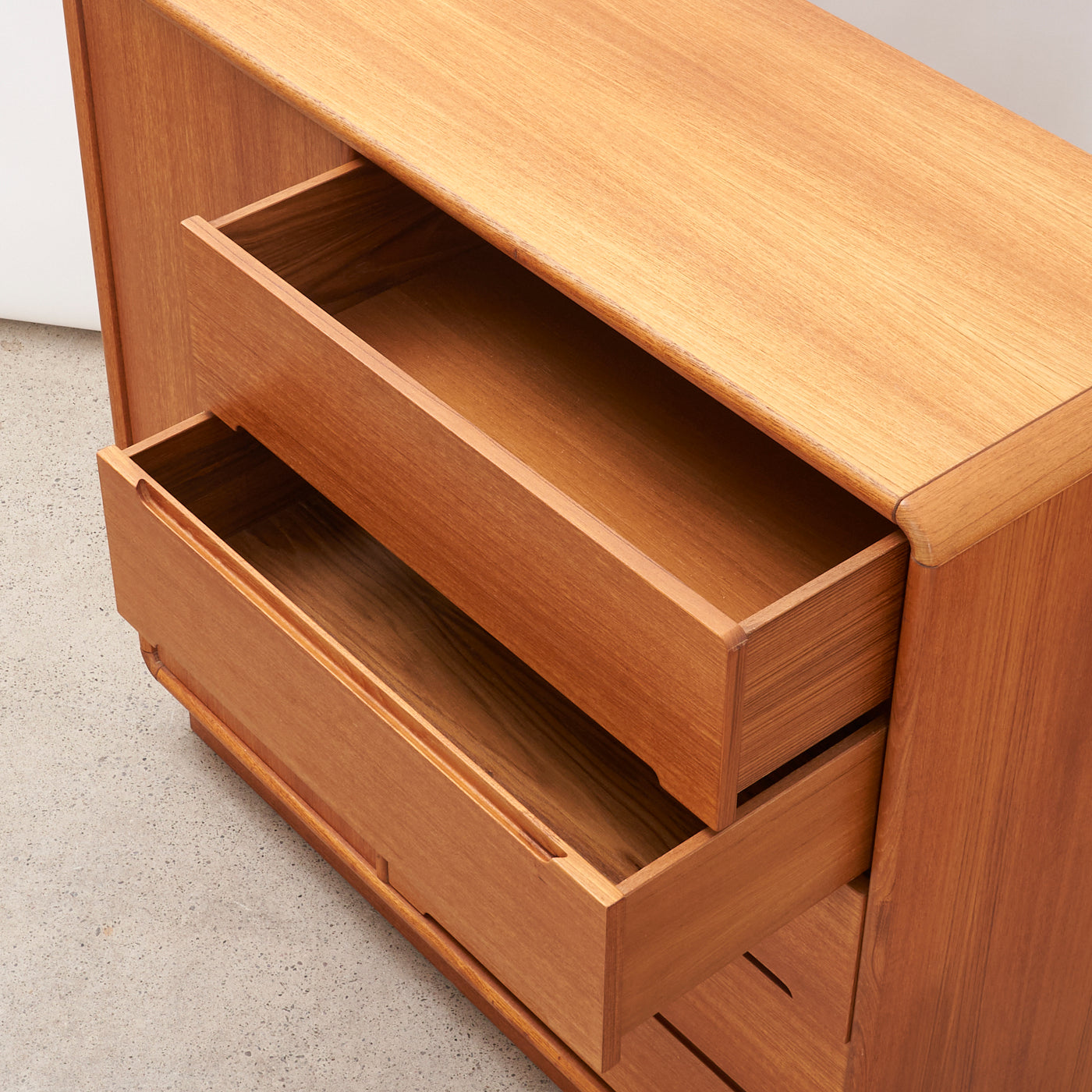 Teak Dresser w/ Cabinet