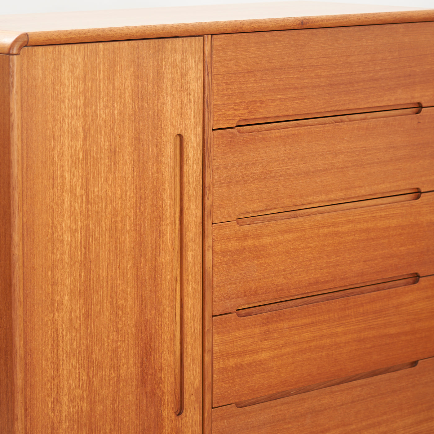 Teak Dresser w/ Cabinet