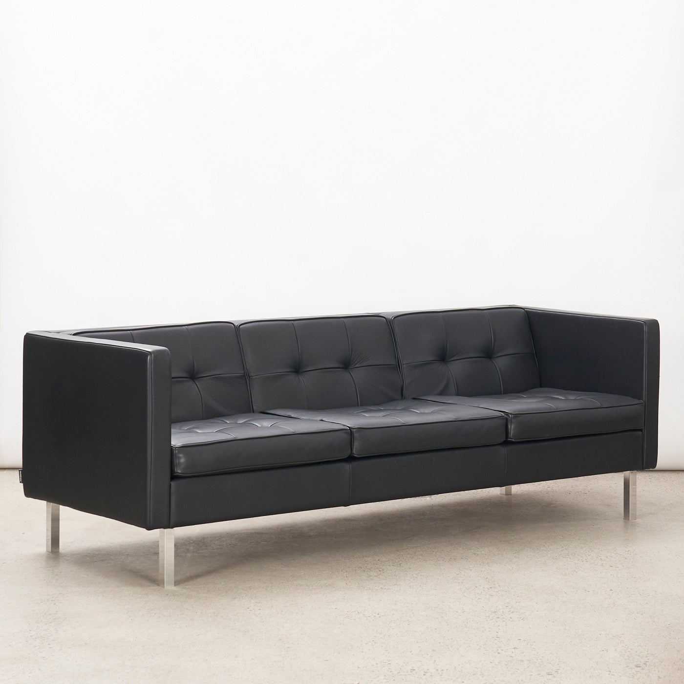 'Tuxedo' Leather 3-Seater Sofa for Nienkämper