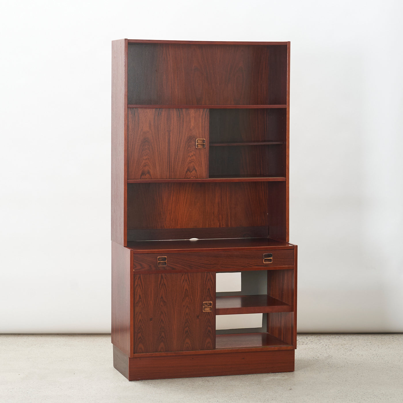 Rosewood Bookshelf w/ Sliding Doors, Denmark