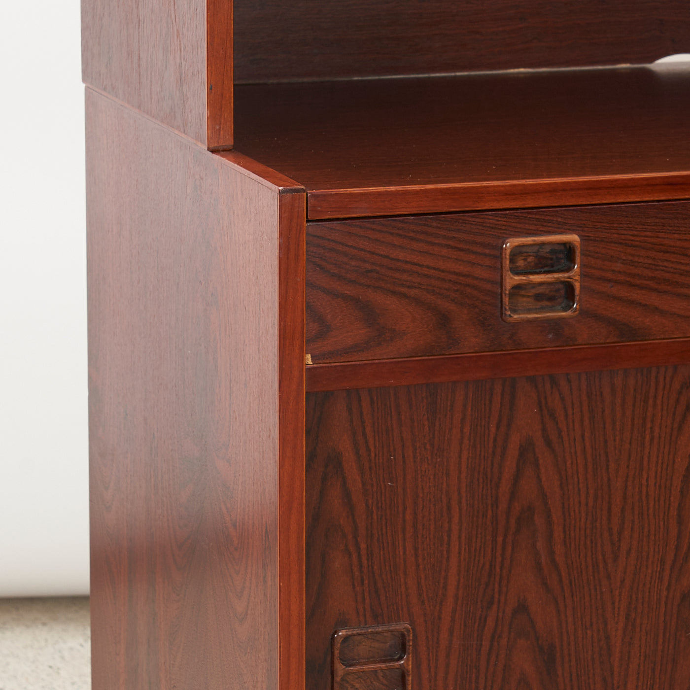 Rosewood Bookshelf w/ Sliding Doors, Denmark