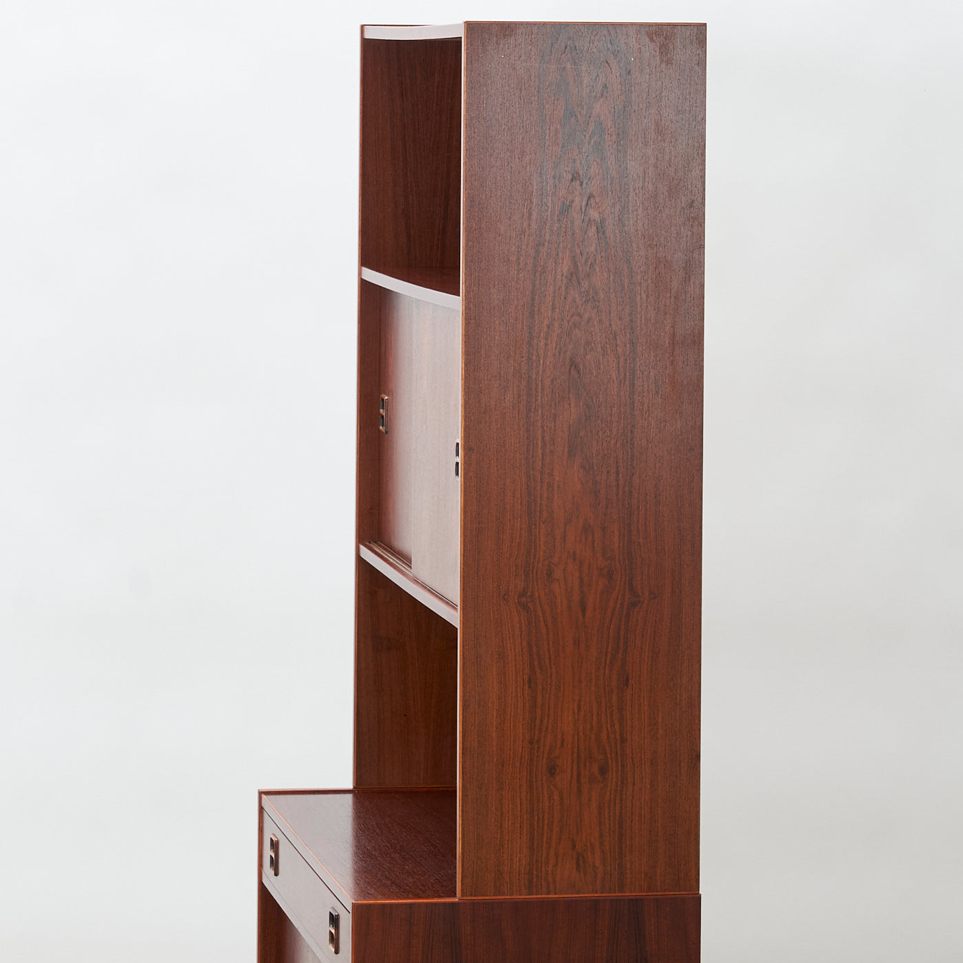 Rosewood Bookshelf w/ Sliding Doors, Denmark