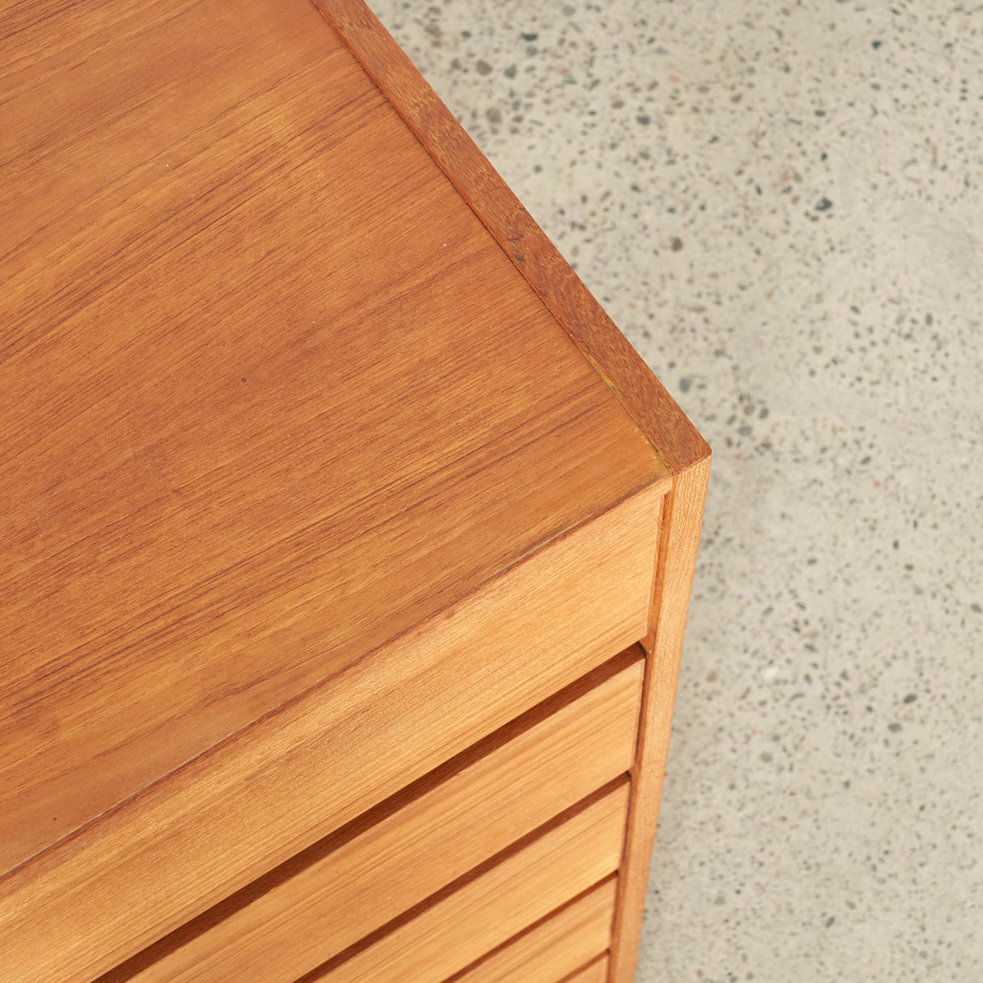 Teak 5 Drawer Dresser